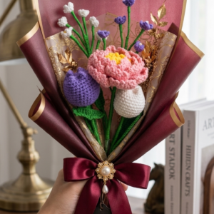 Royal Garden Crochet Bouquet